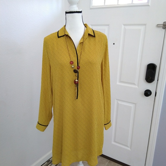 LOFT Dresses & Skirts - Ann Taylor LOFT mustard dress size medium